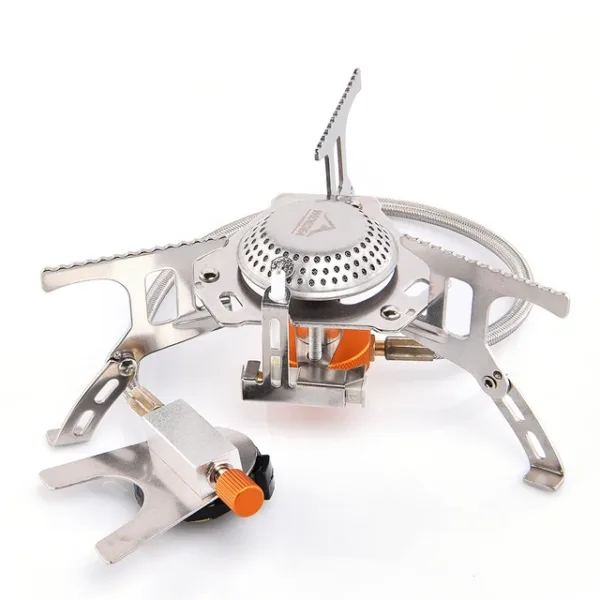 Widesea Camping Gas Stove Outdoor Tourist Burner Strong Fire Heater Tourism Cooker Survival Furnace Supplies Equipment Picnic - AliExpress 18 - Color : with stable support